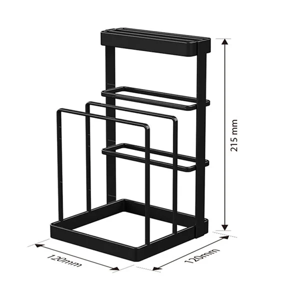 Metal Anti Tip Countertop Knife Block
