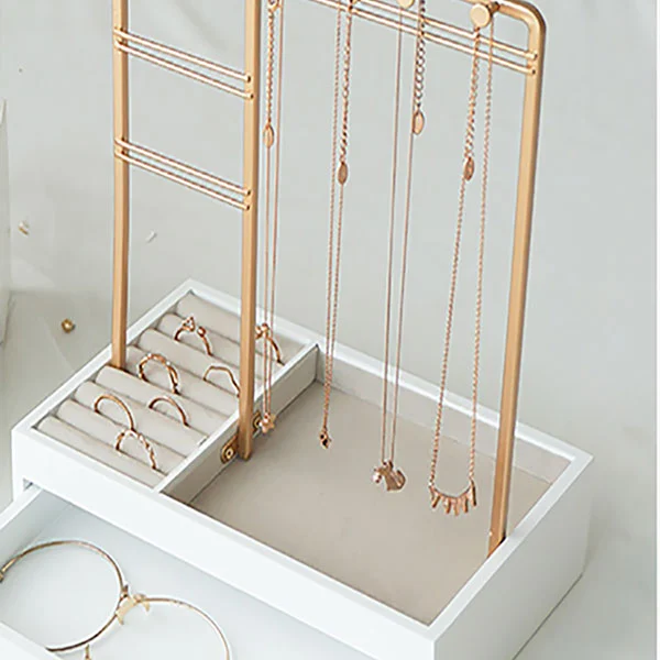 Desktop Metal Personal Jewelry Storage Rack